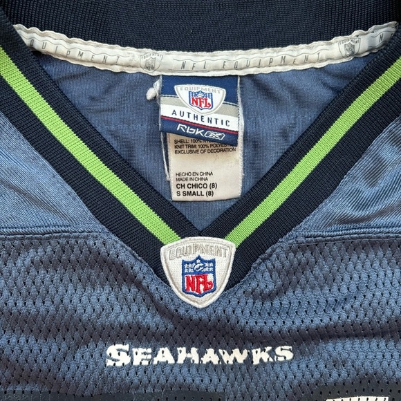 Reebok NFL Seattle Seahawks Blue Football Irvin/Oluwatimi #51 Jersey - Picture 2 of 8
